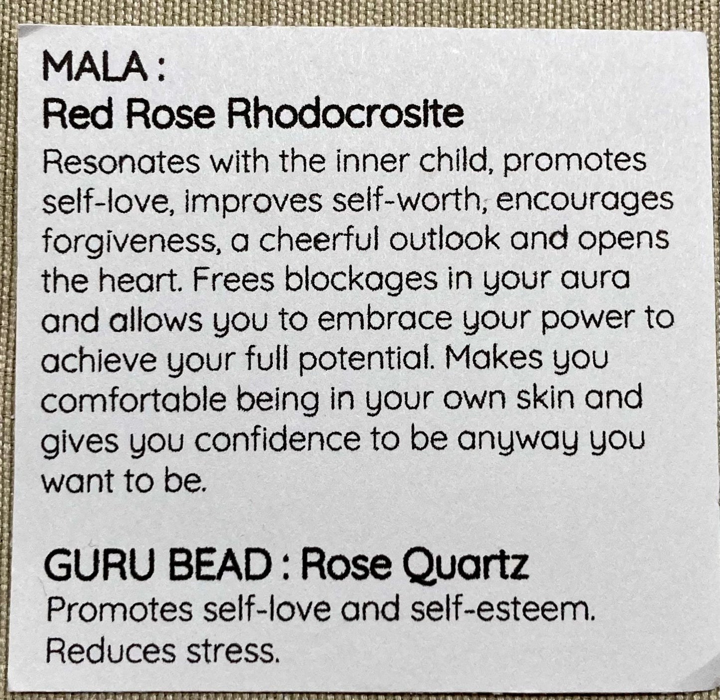 Red Rose Rhodocrosite