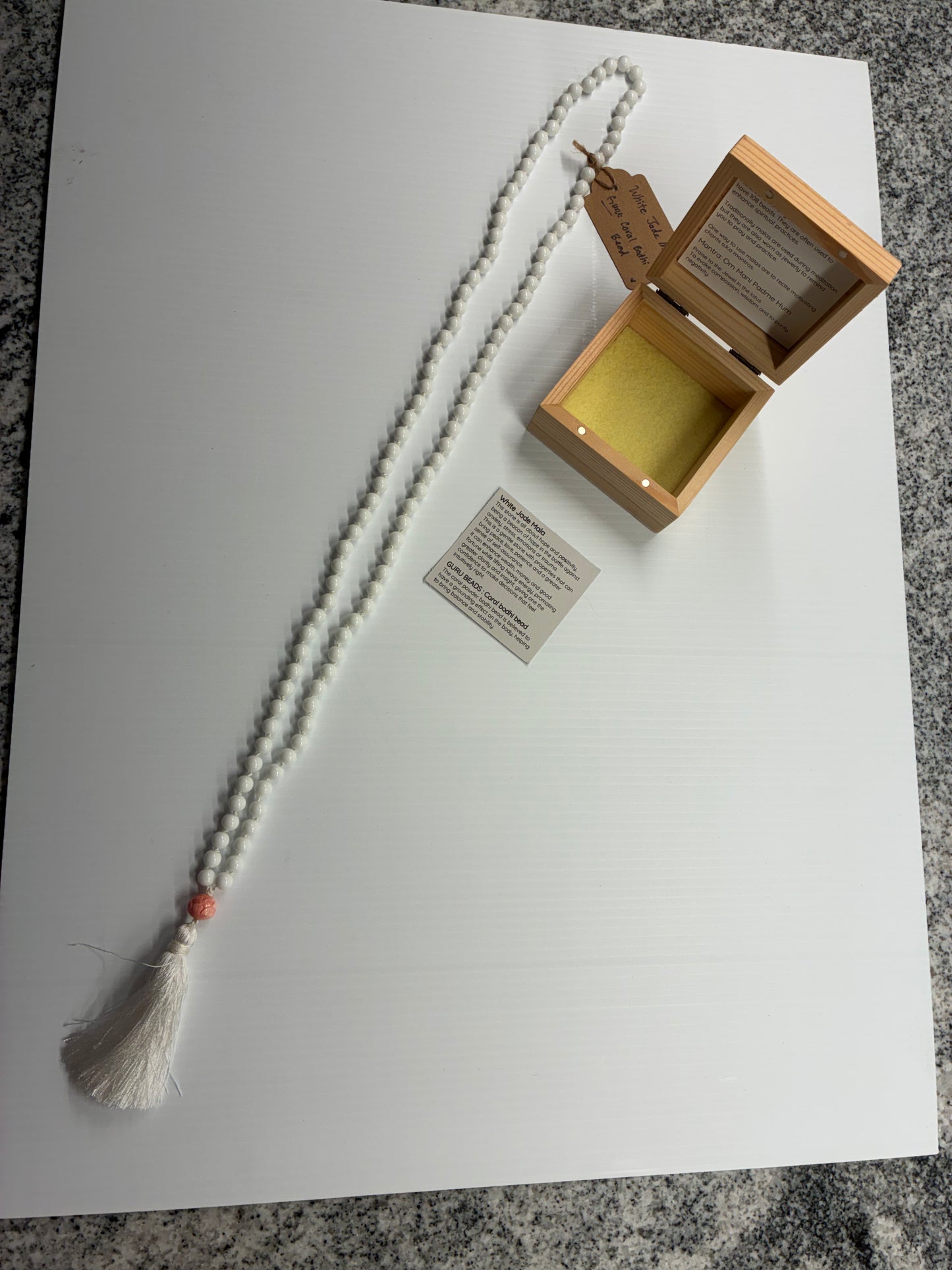 White Jade Mala