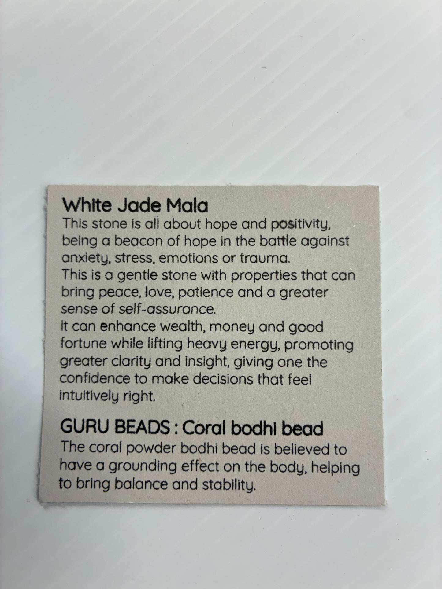 White Jade Mala