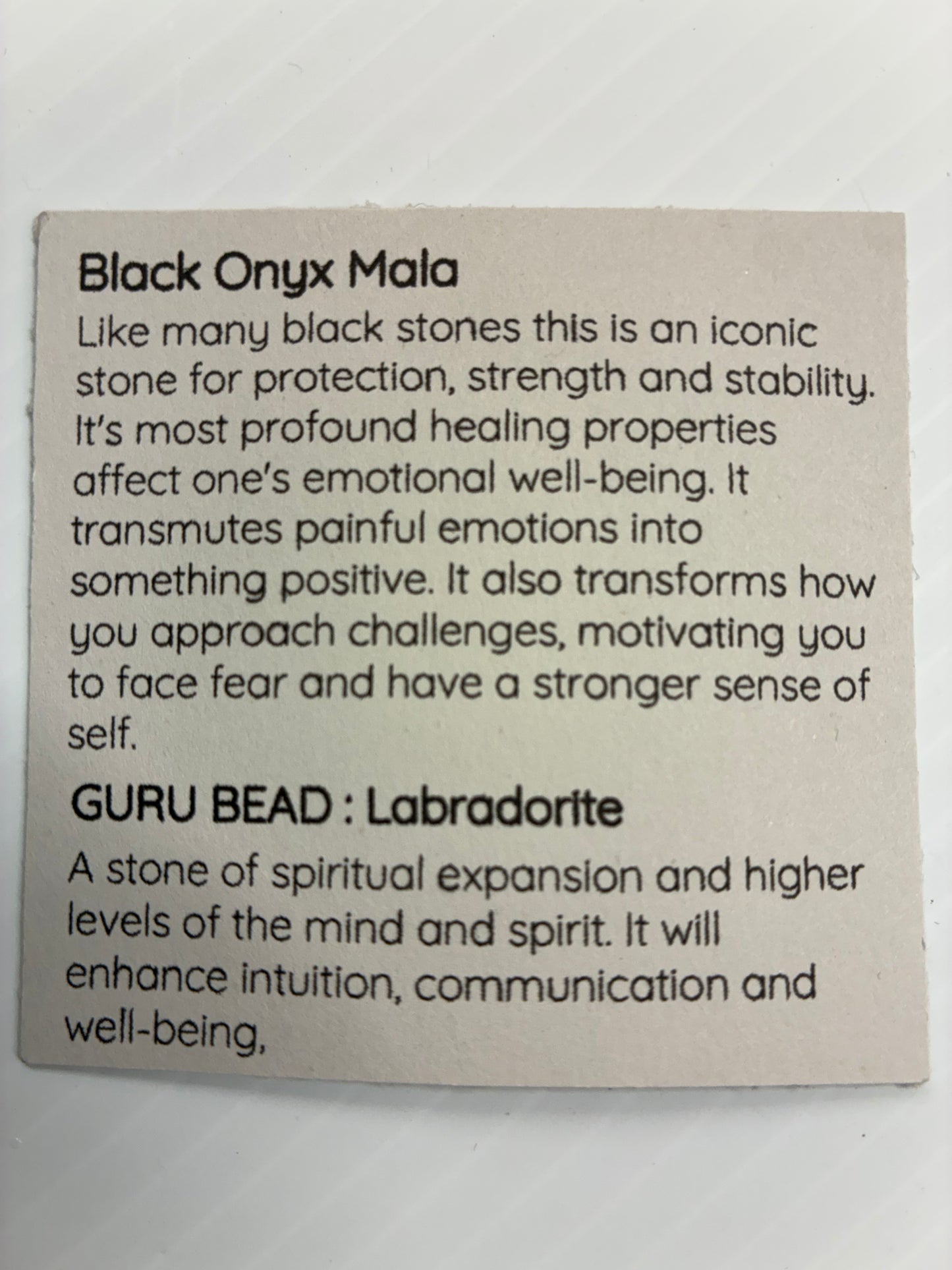 Black Onyx Mala