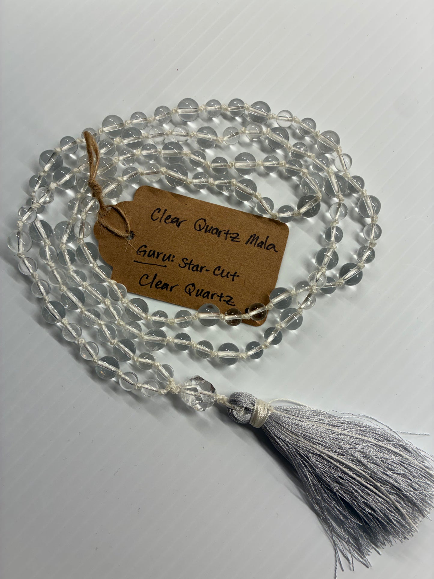 Clear quartz Mala