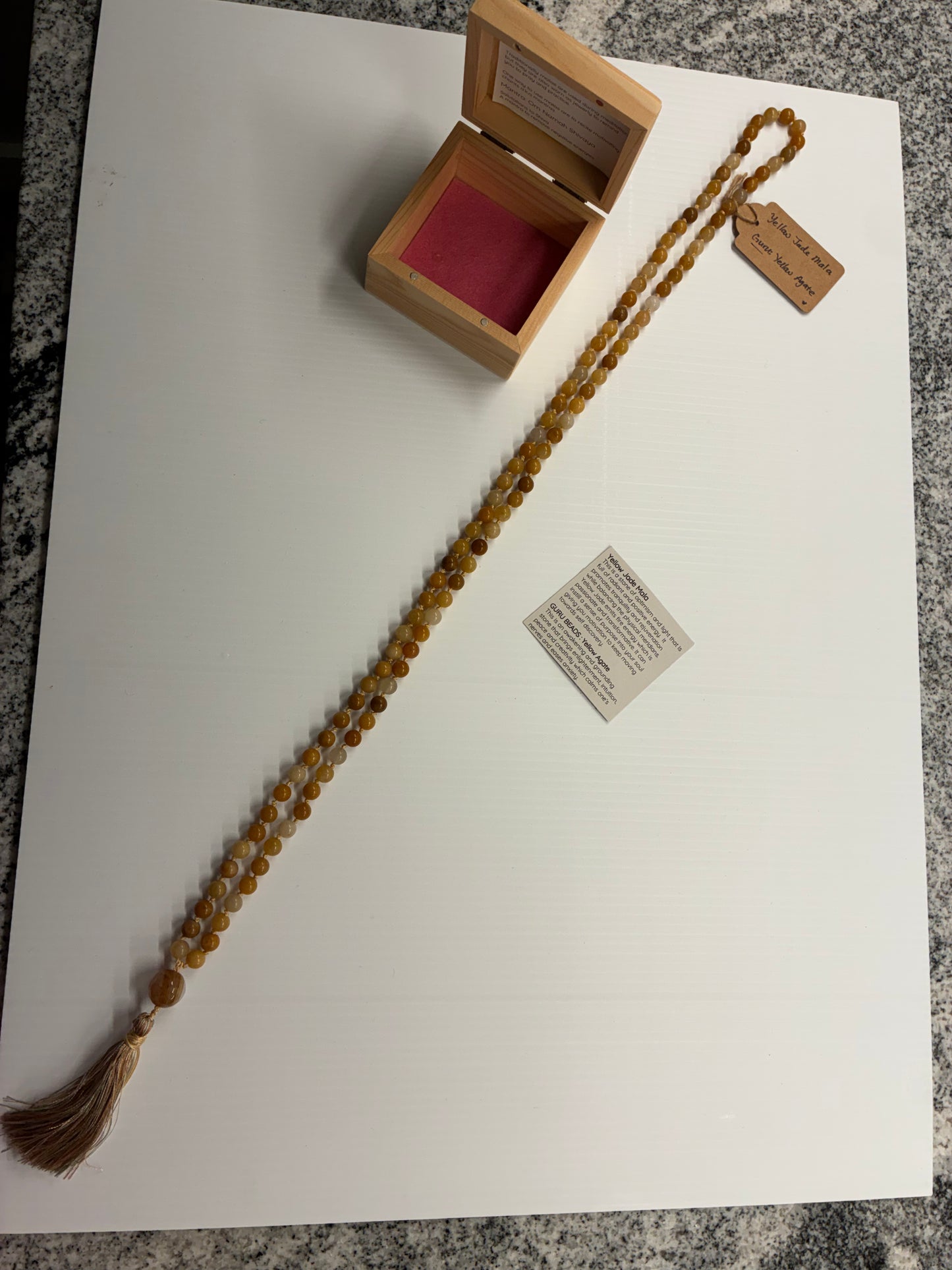 Yellow Jade Mala