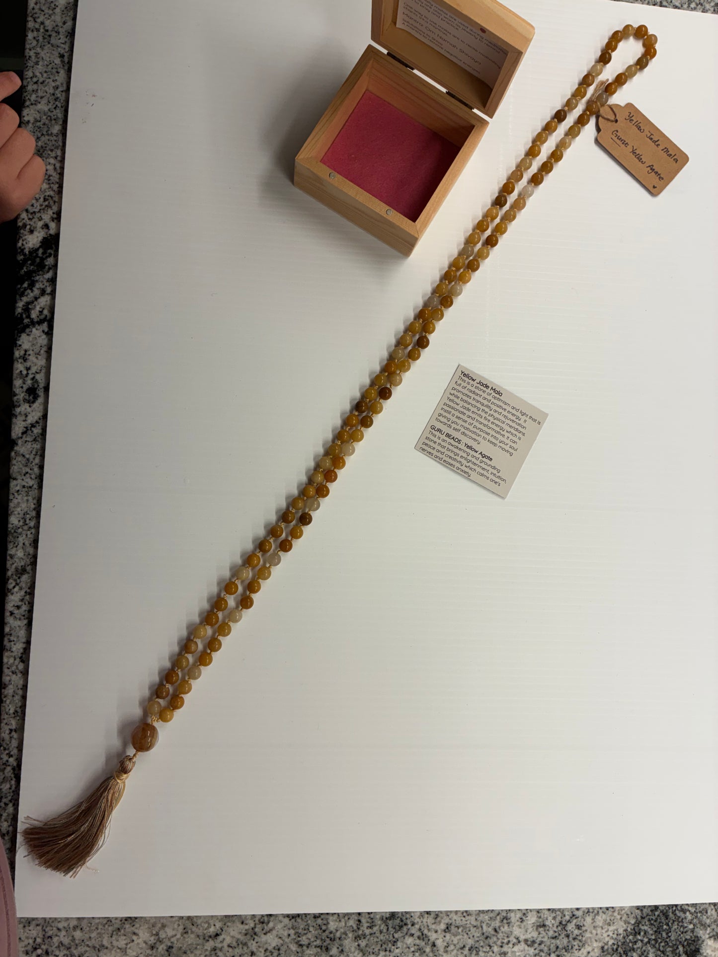 Yellow Jade Mala