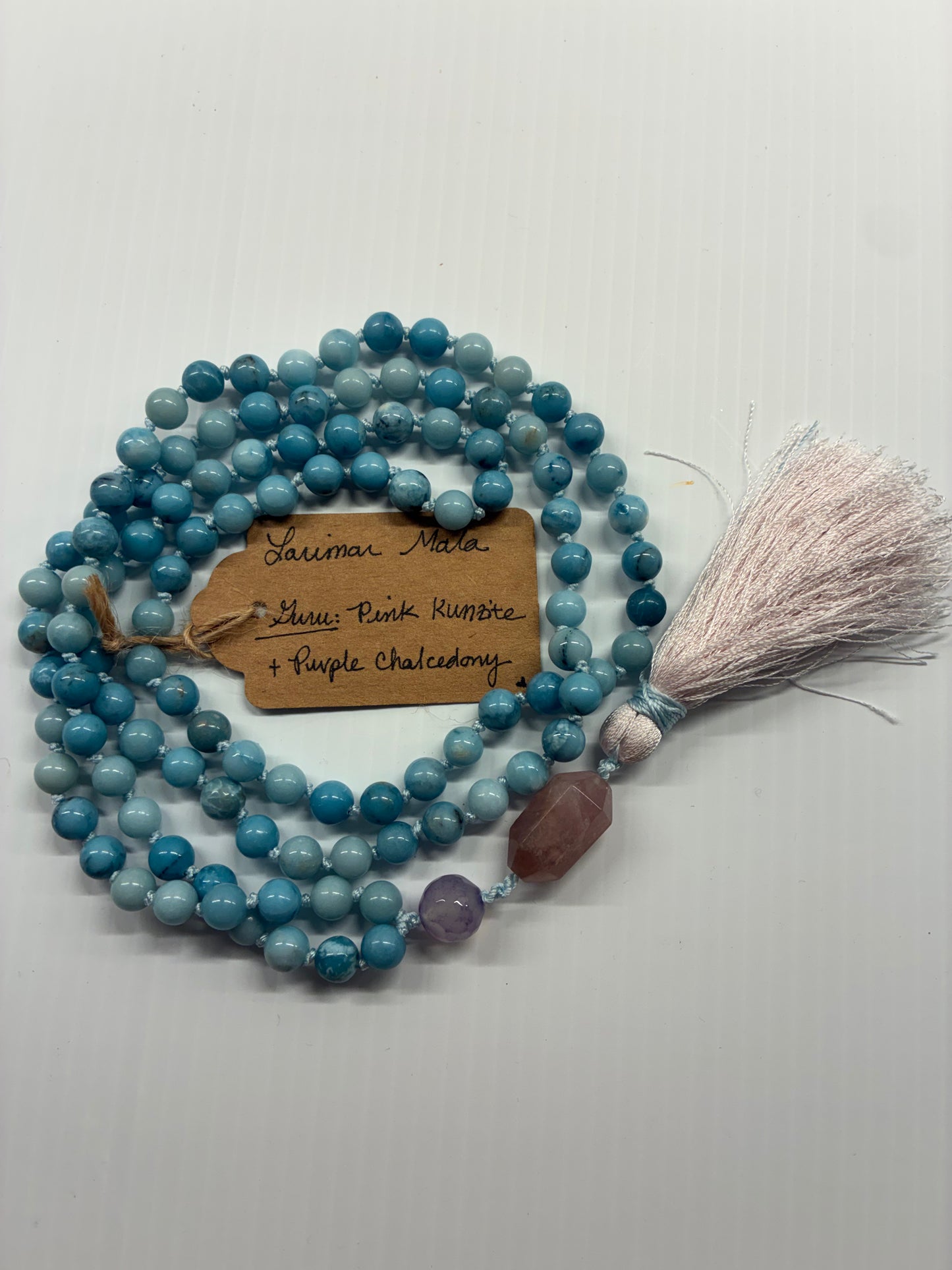 Blue Larimar Mala