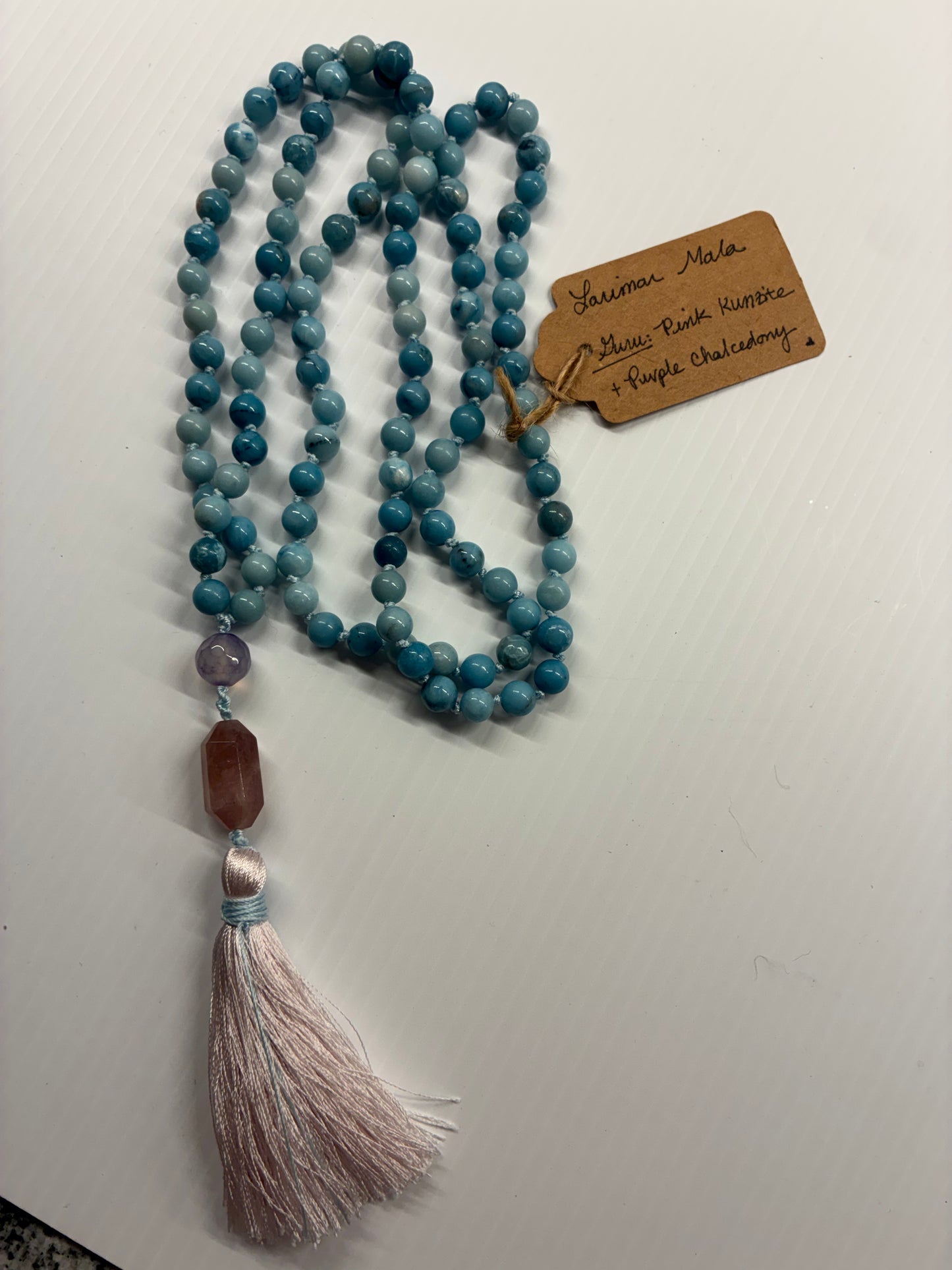 Blue Larimar Mala